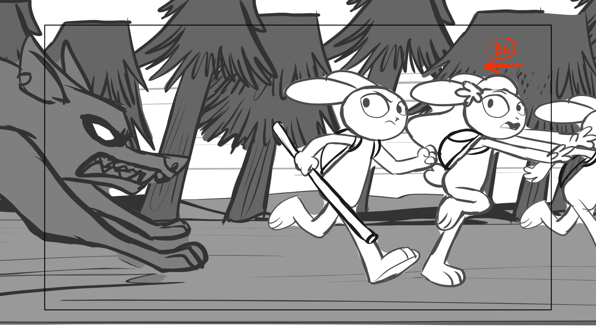 Venom Wars — Escena 8, panel 2, storyboard by Melissa Ballesteros